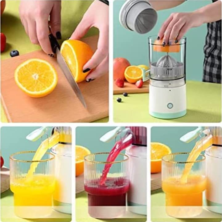 Electric Citrus Juicer Machine – Fresh Orange & Lemon Juice Maker | Portable Juicer | LexaroMart
